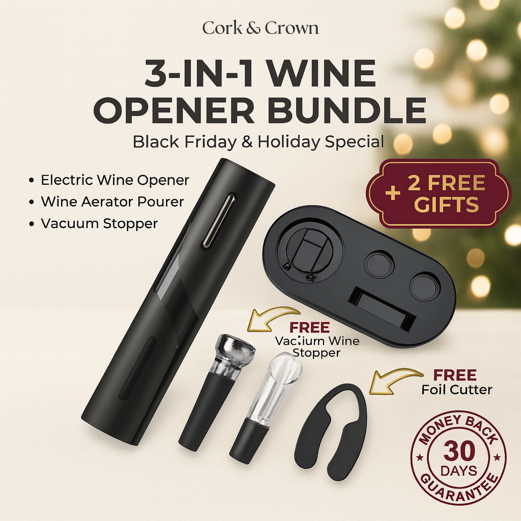 Cork & Crown 3-in-1 Electric Wine Set